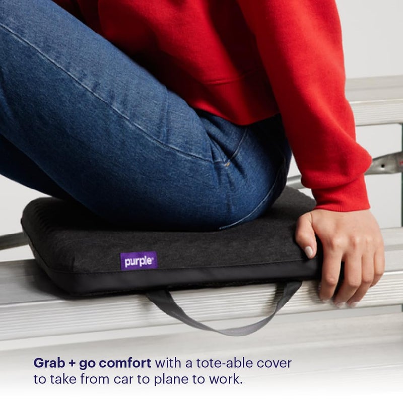 Purple Royal Seat Cushion - Seat Cushion for The Car Or Office Chair - Temperature Neutral Grid - Image 3